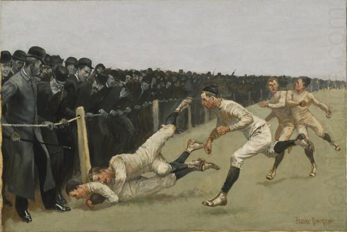 Frederic Remington Touchdown, Yale vs. Princeton, Thanksgiving Day china oil painting image
